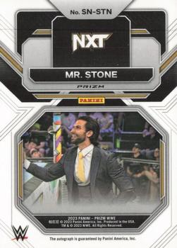 2023 Panini Prizm WWE - Sensational Signatures Prizms Under Card #SN-STN Mr. Stone Back