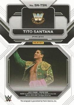 2023 Panini Prizm WWE - Sensational Signatures Prizms Under Card #SN-TSN Tito Santana Back