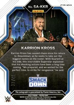 2023 Panini Prizm WWE - Superstar Autographs Prizms Blue #SA-KKR Karrion Kross Back