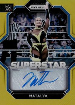 2023 Panini Prizm WWE - Superstar Autographs Prizms Gold #SA-NTL Natalya Front