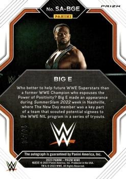 2023 Panini Prizm WWE - Superstar Autographs Prizms Mojo #SA-BGE Big E Back