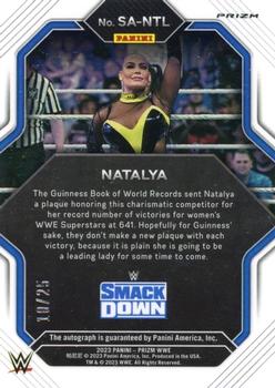 2023 Panini Prizm WWE - Superstar Autographs Prizms Mojo #SA-NTL Natalya Back