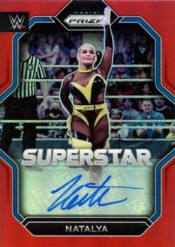 2023 Panini Prizm WWE - Superstar Autographs Prizms Red #SA-NTL Natalya Front