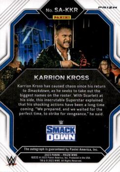 2023 Panini Prizm WWE - Superstar Autographs Prizms Silver #SA-KKR Karrion Kross Back