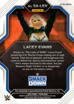 2023 Panini Prizm WWE - Superstar Autographs Prizms Silver #SA-LEV Lacey Evans Back
