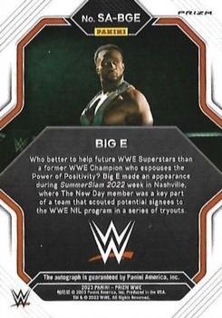 2023 Panini Prizm WWE - Superstar Autographs Prizms Under Card #SA-BGE Big E Back