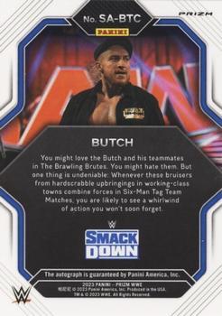 2023 Panini Prizm WWE - Superstar Autographs Prizms Under Card #SA-BTC Butch Back