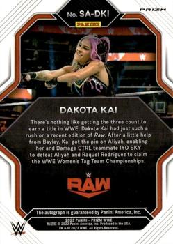 2023 Panini Prizm WWE - Superstar Autographs Prizms Under Card #SA-DKI Dakota Kai Back