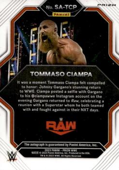 2023 Panini Prizm WWE - Superstar Autographs Prizms Under Card #SA-TCP Tommaso Ciampa Back