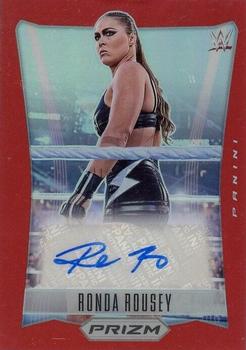 2023 Panini Prizm WWE - Throwback Signatures Prizms Red #TB-RRS Ronda Rousey Front