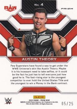 2023 Panini Prizm WWE - Top Tier Prizms Mojo #4 Austin Theory Back