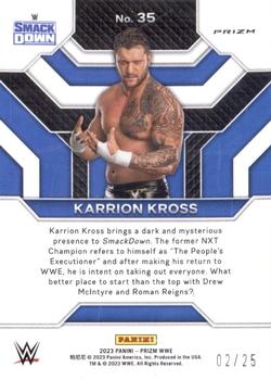 2023 Panini Prizm WWE - Top Tier Prizms Mojo #35 Karrion Kross Back