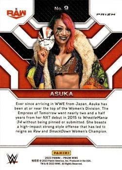 2023 Panini Prizm WWE - Top Tier Prizms Under Card #9 Asuka Back