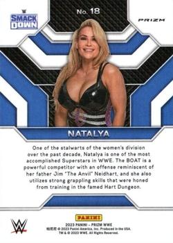 2023 Panini Prizm WWE - Top Tier Prizms Under Card #18 Natalya Back