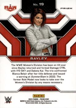 2023 Panini Prizm WWE - Top Tier Prizms Under Card #19 Bayley Back