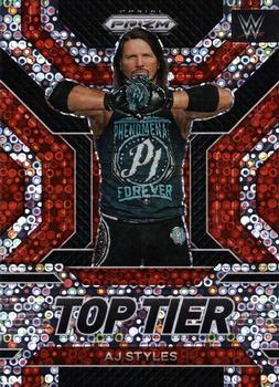 2023 Panini Prizm WWE - Top Tier Prizms Under Card #27 AJ Styles Front