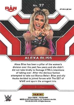 2023 Panini Prizm WWE - Top Tier Prizms Under Card #37 Alexa Bliss Back
