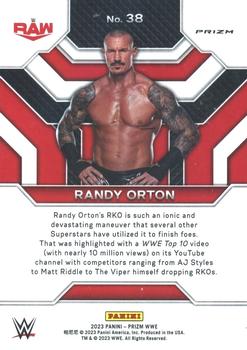 2023 Panini Prizm WWE - Top Tier Prizms Under Card #38 Randy Orton Back