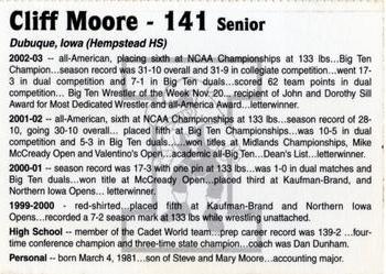 2003-04 Iowa Hawkeyes #NNO Cliff Moore Back