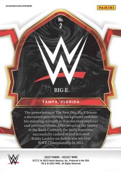2023 Panini Select WWE #2 Big E Back