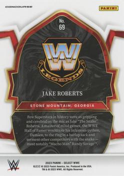 2023 Panini Select WWE #69 Jake Roberts Back