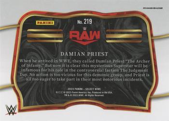 2023 Panini Select WWE #219 Damian Priest Back