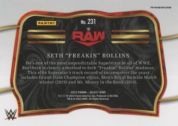2023 Panini Select WWE #231 Seth “Freakin” Rollins Back