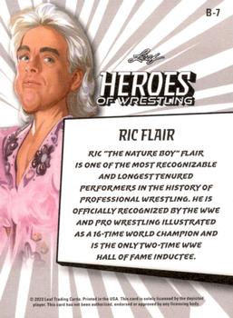 2023 Leaf Heroes of Wrestling #B-7 Ric Flair Back