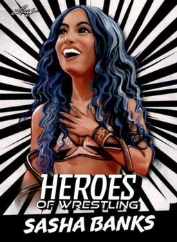 2023 Leaf Heroes of Wrestling #B-8 Sasha Banks Front