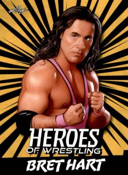 2023 Leaf Heroes of Wrestling - Gold #B-1 Bret Hart Front