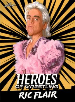2023 Leaf Heroes of Wrestling - Gold #B-7 Ric Flair Front