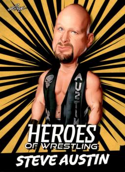 2023 Leaf Heroes of Wrestling - Gold #B-9 Steve Austin Front