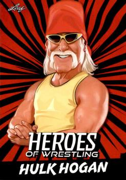 2023 Leaf Heroes of Wrestling - Red #B-4 Hulk Hogan Front