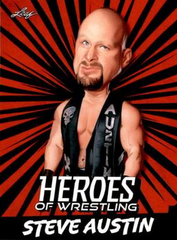 2023 Leaf Heroes of Wrestling - Red #B-9 Steve Austin Front