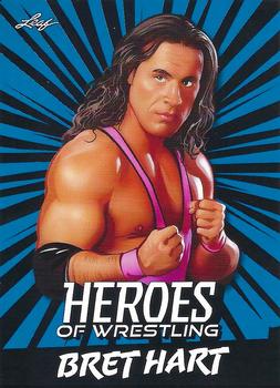 2023 Leaf Heroes of Wrestling - Blue #B-1 Bret Hart Front