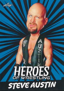2023 Leaf Heroes of Wrestling - Blue #B-9 Steve Austin Front