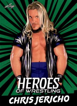 2023 Leaf Heroes of Wrestling - Green #B-2 Chris Jericho Front