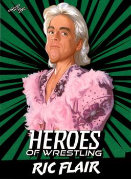 2023 Leaf Heroes of Wrestling - Green #B-7 Ric Flair Front