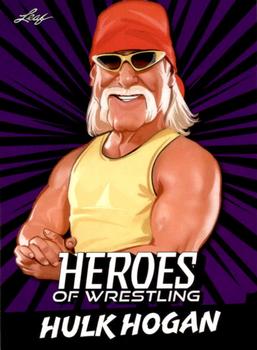 2023 Leaf Heroes of Wrestling - Purple #B-4 Hulk Hogan Front
