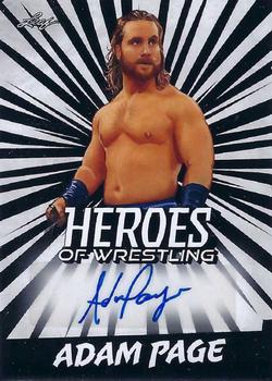 2023 Leaf Heroes of Wrestling - Autographs #BA-AP1 Adam Page Front