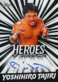2023 Leaf Heroes of Wrestling - Autographs #BA-YT1 Yoshihiro Tajiri Front