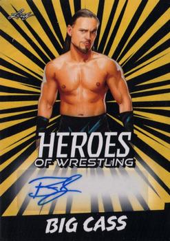 2023 Leaf Heroes of Wrestling - Autographs Gold #BA-BC1 Big Cass Front