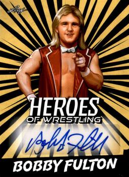 2023 Leaf Heroes of Wrestling - Autographs Gold #BA-BF2 Bobby Fulton Front