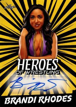 2023 Leaf Heroes of Wrestling - Autographs Gold #BA-BR1 Brandi Rhodes Front