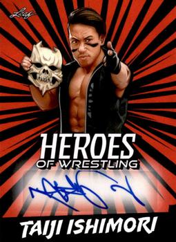 2023 Leaf Heroes of Wrestling - Autographs Red #BA-TI1 Taiji Ishimori Front