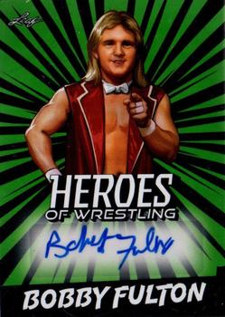 2023 Leaf Heroes of Wrestling - Autographs Green #BA-BF2 Bobby Fulton Front