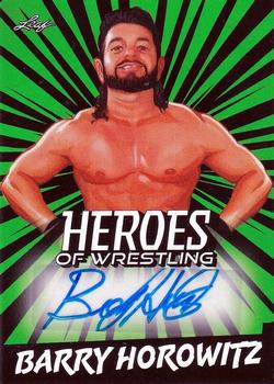 2023 Leaf Heroes of Wrestling - Autographs Green #BA-BH1 Barry Horowitz Front