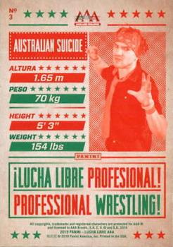 2019 Panini AAA Lucha Libre Worldwide #3 Australian Suicide Back