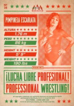 2019 Panini AAA Lucha Libre Worldwide #38 Pimpinella Escarlata Back