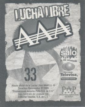 2006 Lucha Libre AAA Triplemente Espectacular Stickers #33 Intocable Back